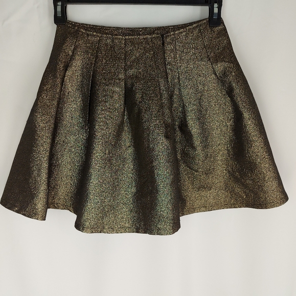 DO & BE  skirts size medium color gold & Black - Picture 2 of 9